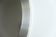 Miroir rond en aluminium brossé, années 70
