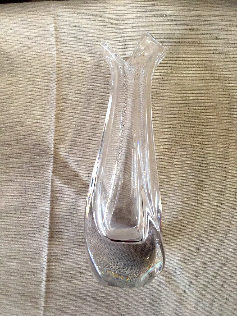 Soliflore crystal vase daum model hebe of the years 1950