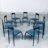 Postmodern Lolly Dining Chair Set from Fly Line, Italy, 1980s, Set of 9