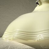 Cream-colored opaline light fixture