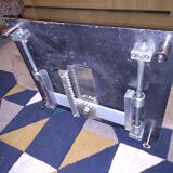 Table de verre & acier
