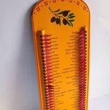 Vintage Provençal sheet metal commission list organizer