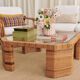 Vintage rattan coffee table – Les Composantes (Sezane)