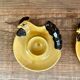 2 coquetiers « poule » vintage
