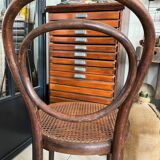 Ancienne paire de chaises bistrot Thonet N10