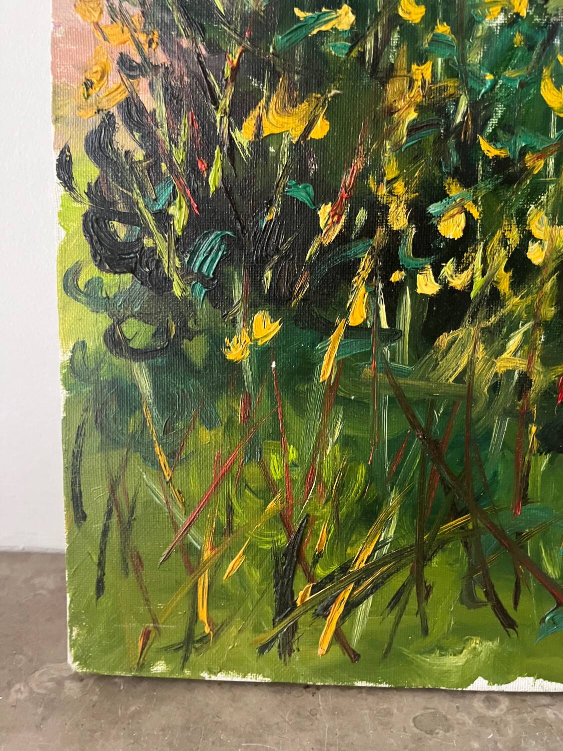 The Eure in Criqueboeuf, oil on canvas signed Quesney, 2000