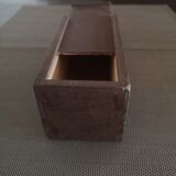 School pen tray in stained wood - 1960s/1970s