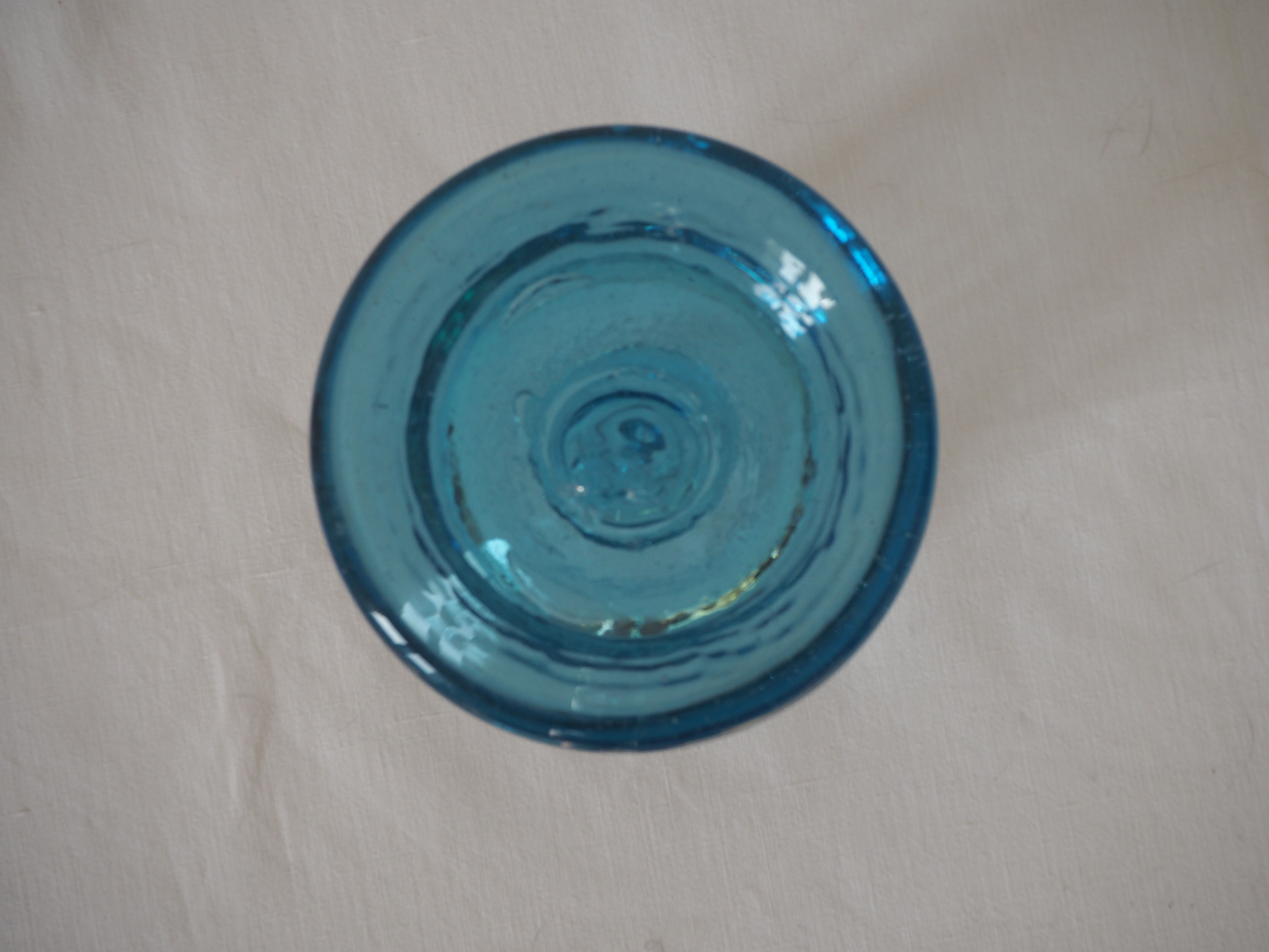 Biot glass candlestick