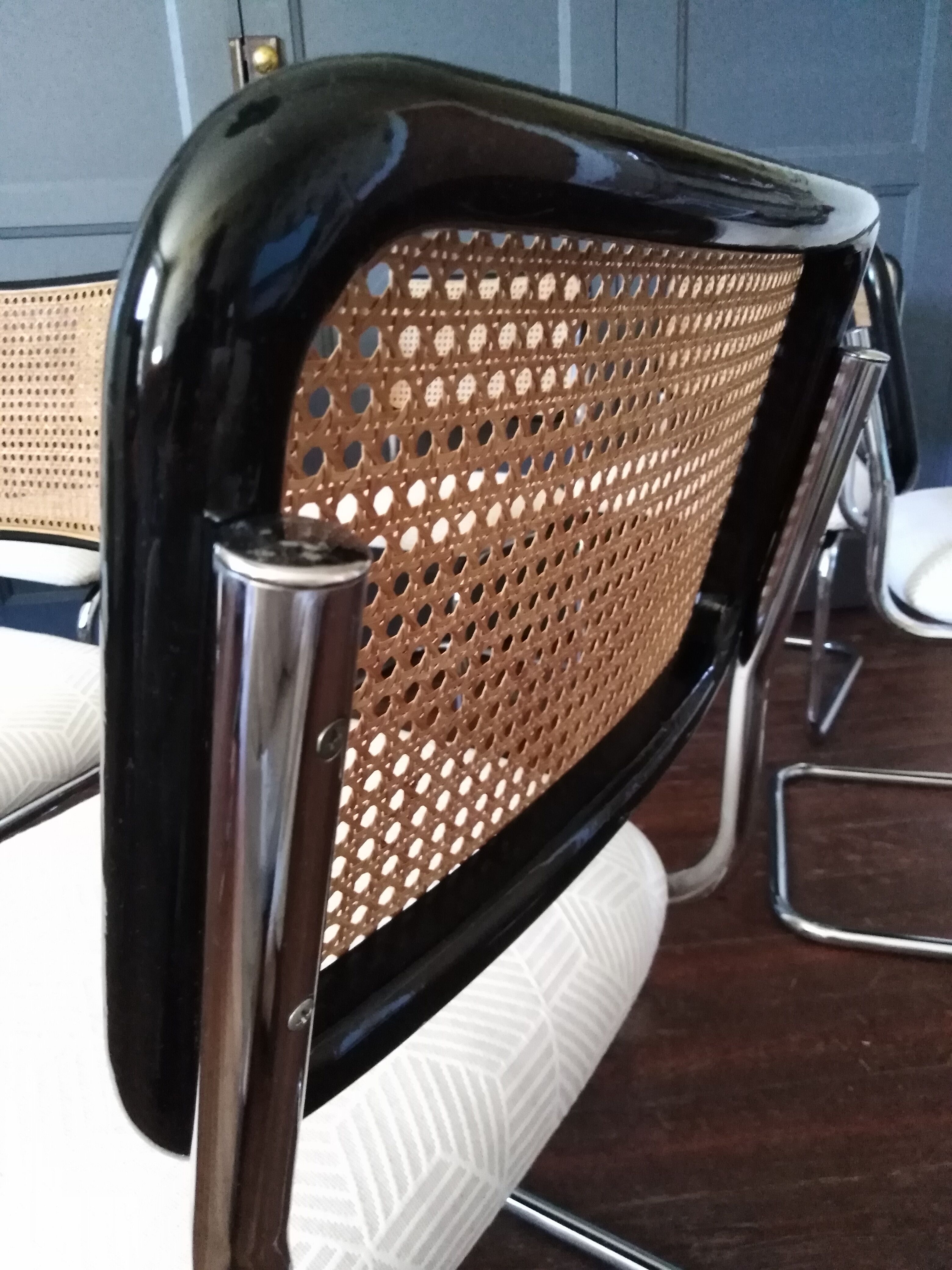 6 chairs cesca Marcel Breuer 1970