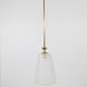 Brass Crown Pendant Light in Gio Ponti Style, Mid-Century, Italy, 1950s