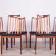 Leather and Teak Dining Chairs by Leslie Dandy for G-Plan, 1960s, Set of 6