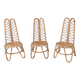 Set of Three Bamboo Garden Chairs, Italy