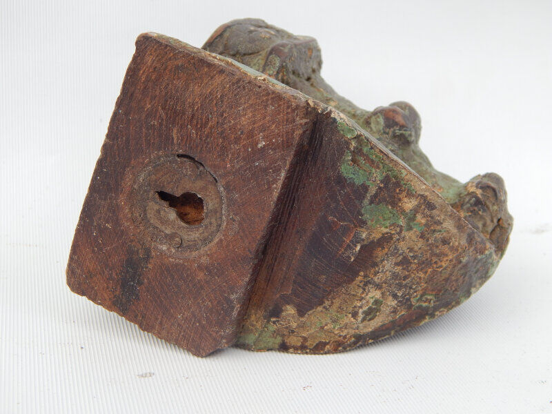Candlestick recycled wall teak piece architecture India