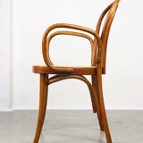 Vintage Bentwood Wide Seat and Arms Bistro Chair