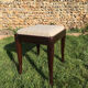 Vintage rectangular piano stool 1950