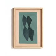 Peinture sur papier ancien signée eawy