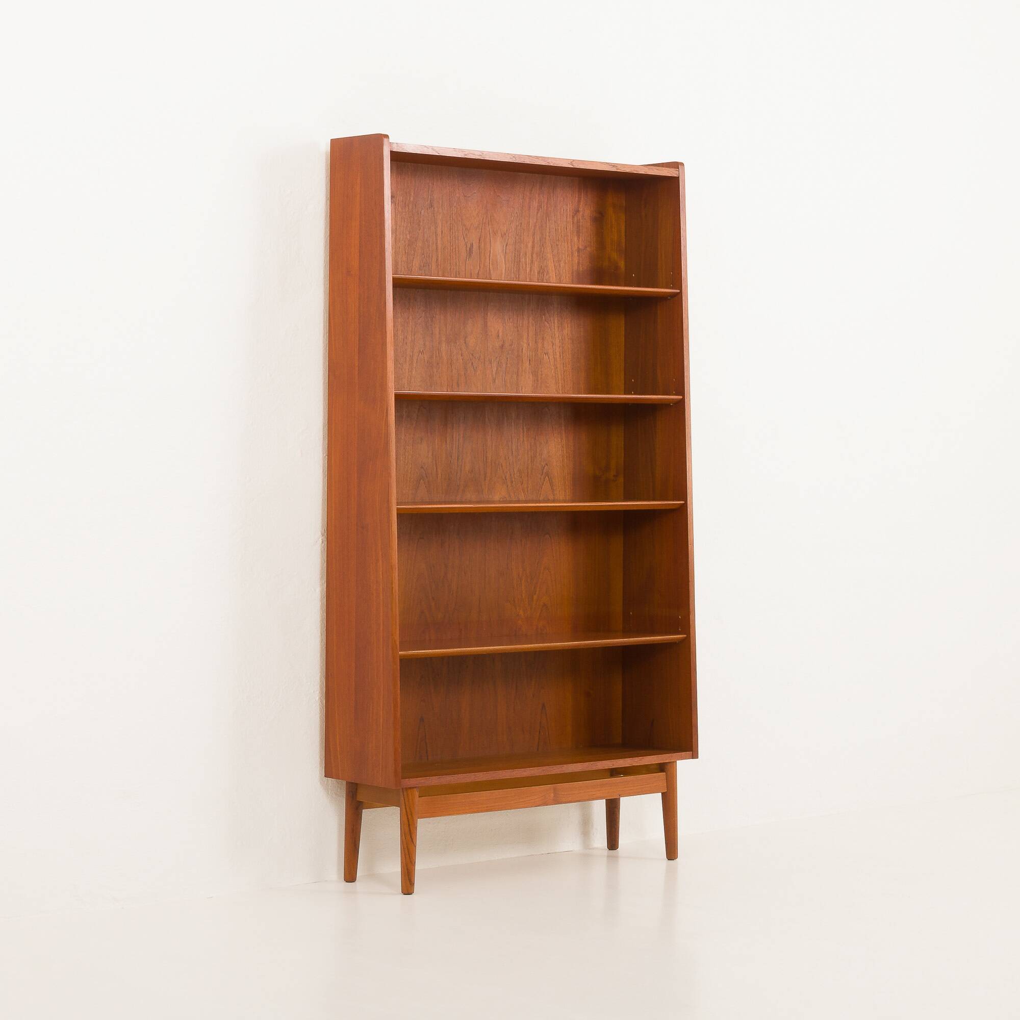 Johannes Sorth teak bookcase, Bornholm, Denmark 1960