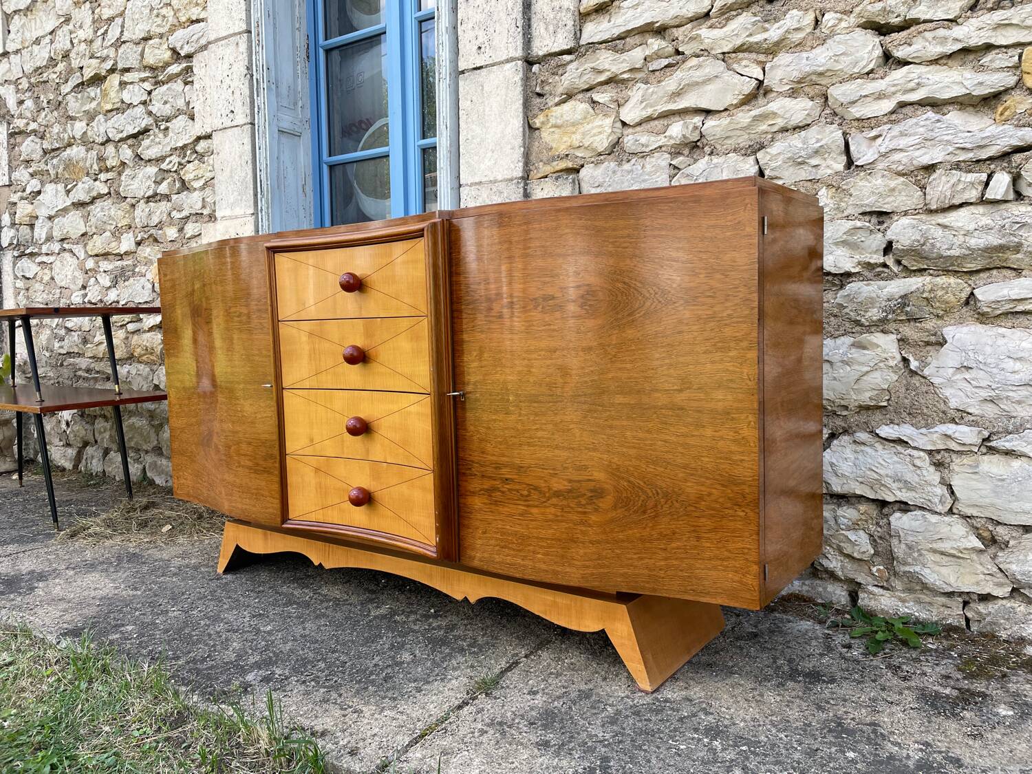 50s art deco sideboard in rosewood
