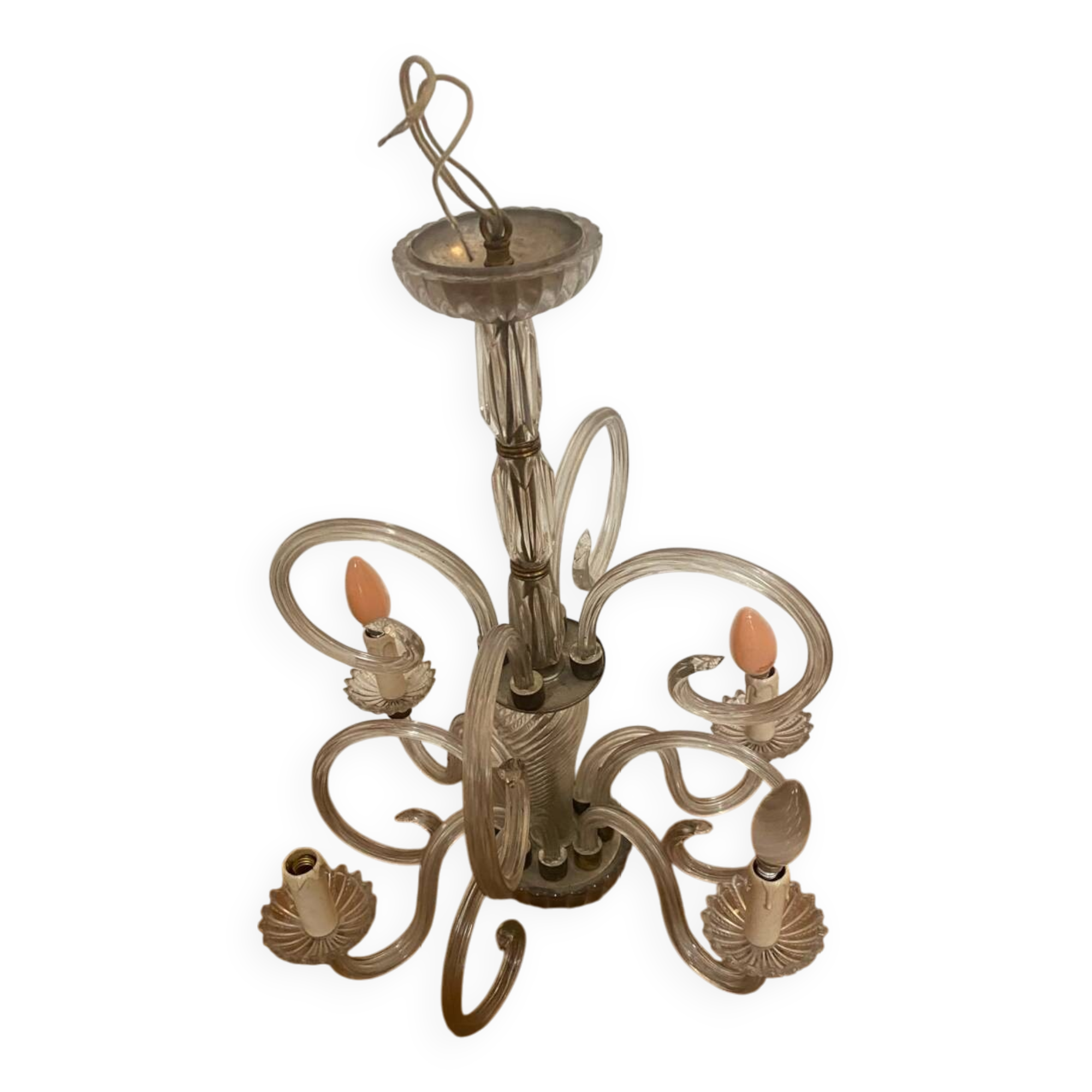 Murano glass chandelier 1950