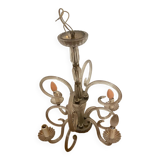 Lustre en verre de murano 1950