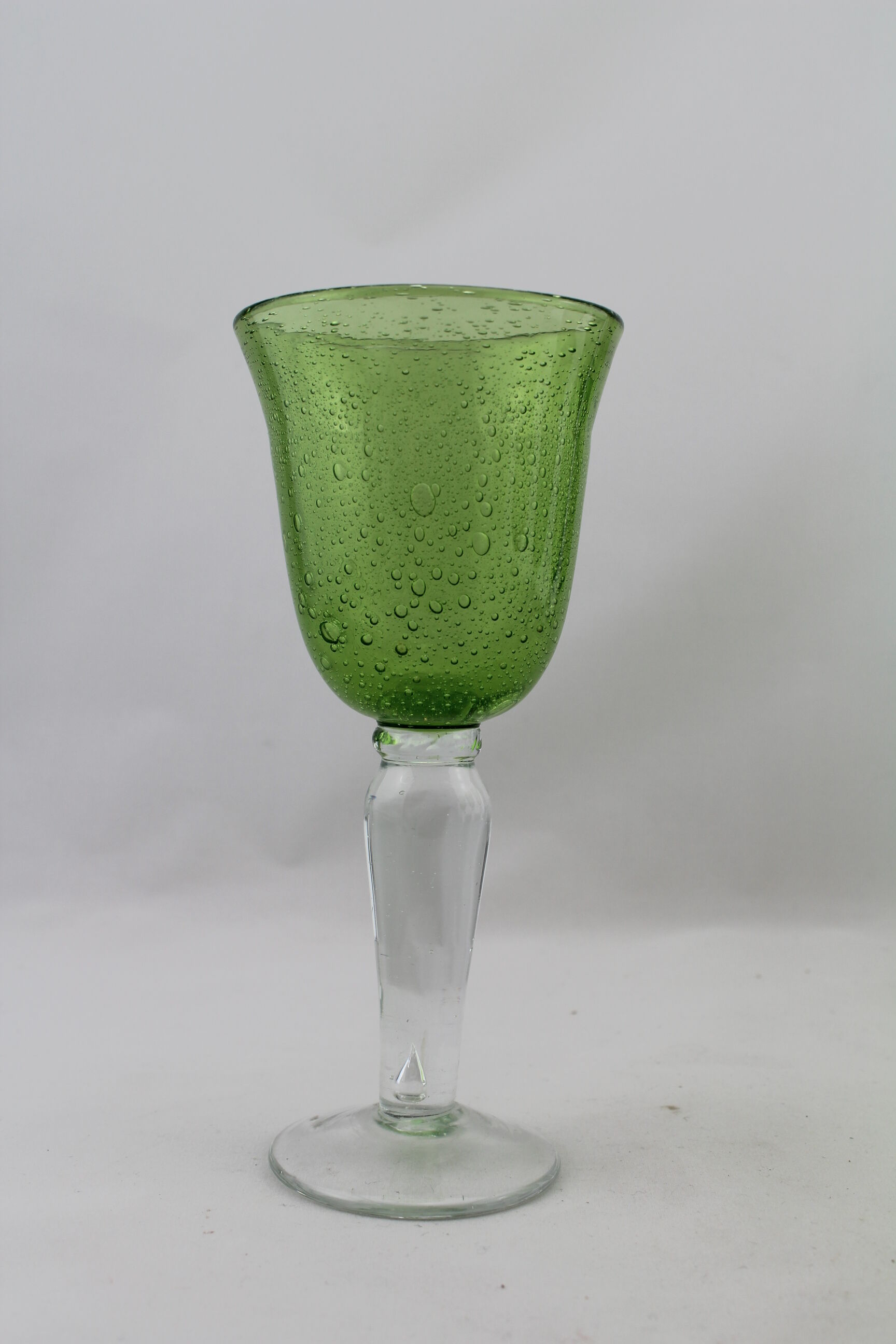 6 footed glasses in biot bubble