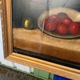 Large Oil on Canvas Still Life with Duck French School 19th Century