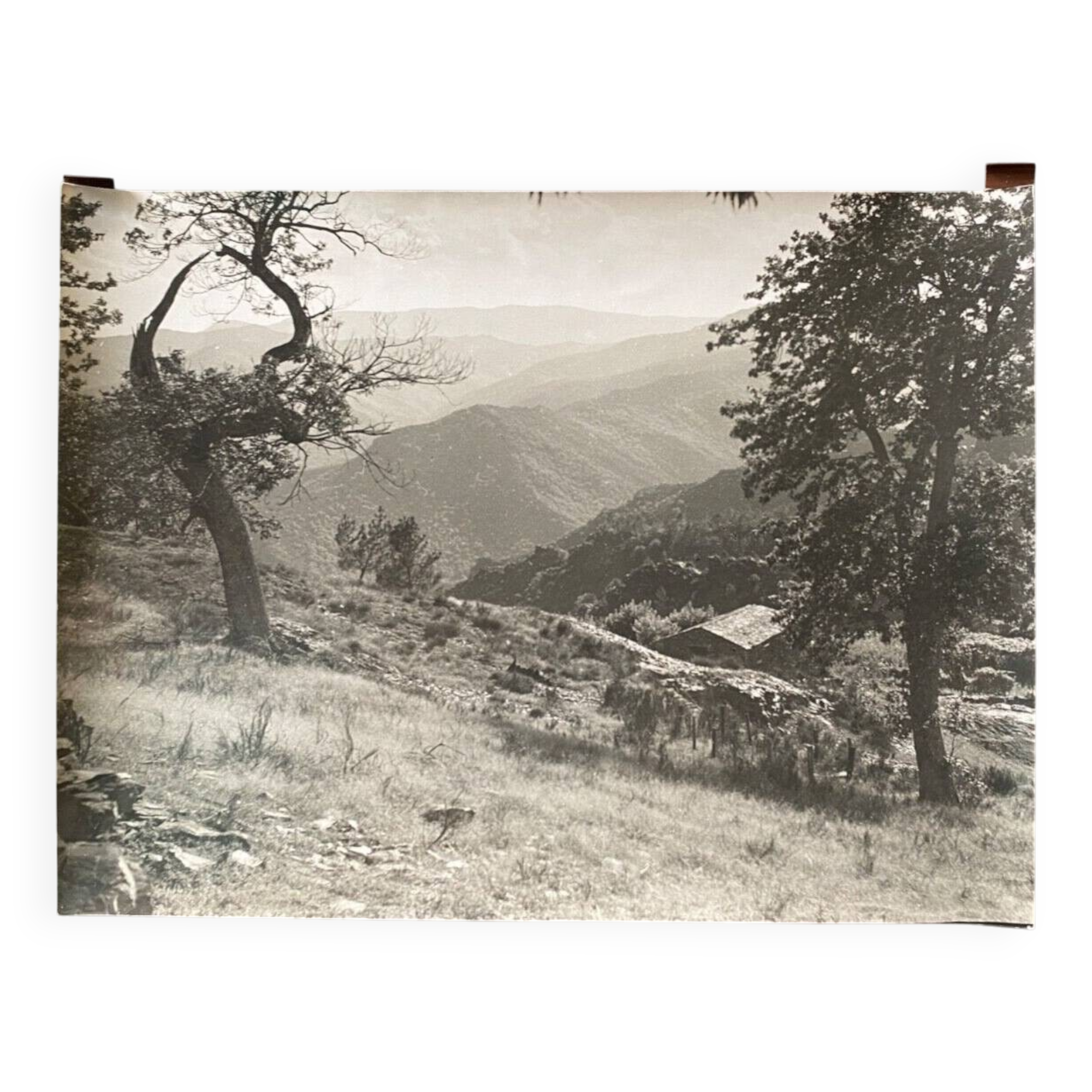 Vintage photograph by Bernard Darot, 20th century, mountain sheepfold