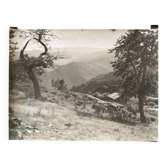 Vintage photograph by Bernard Darot, 20th century, mountain sheepfold