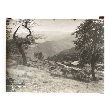 Photo argentique Bernard Darot XXe Bergerie de montagne