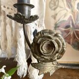Antique 3-light 19th century candlestick