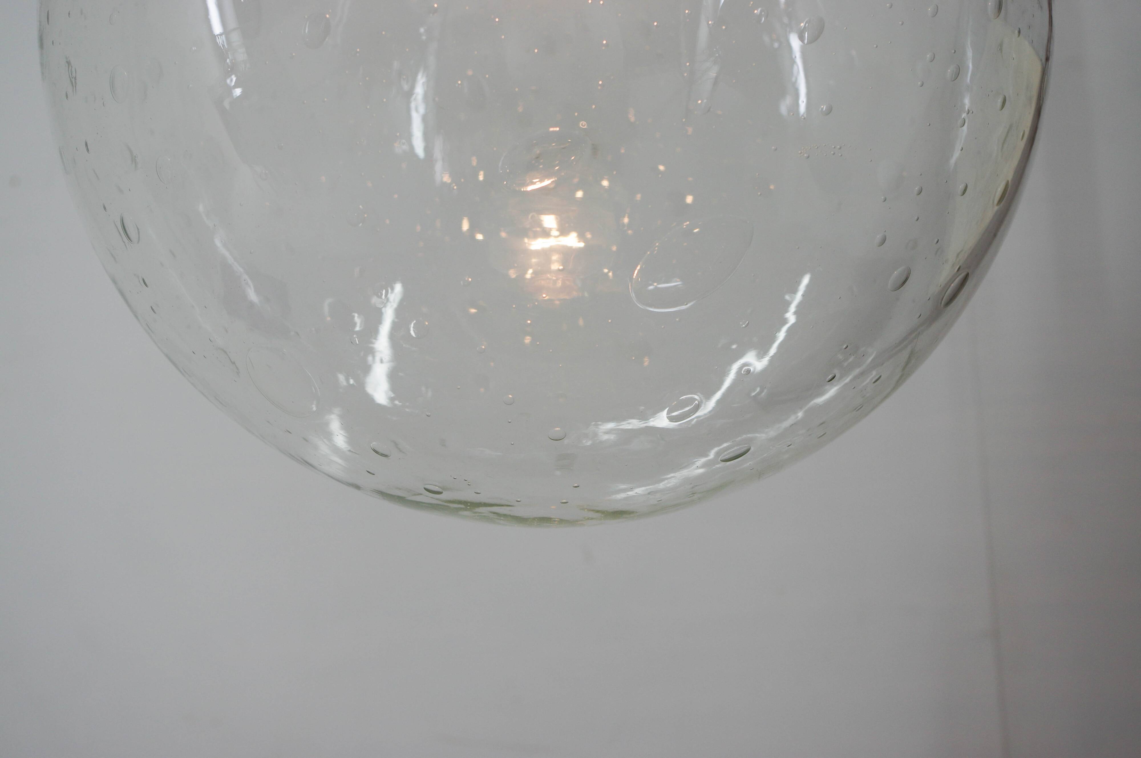 Bubble Glass Pendant by Kamenicky Senov, 1970s