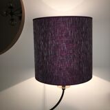 Lampadaire années 70 avec abat-jour en tissu Houlès