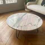 Coffee table, 70s marble top