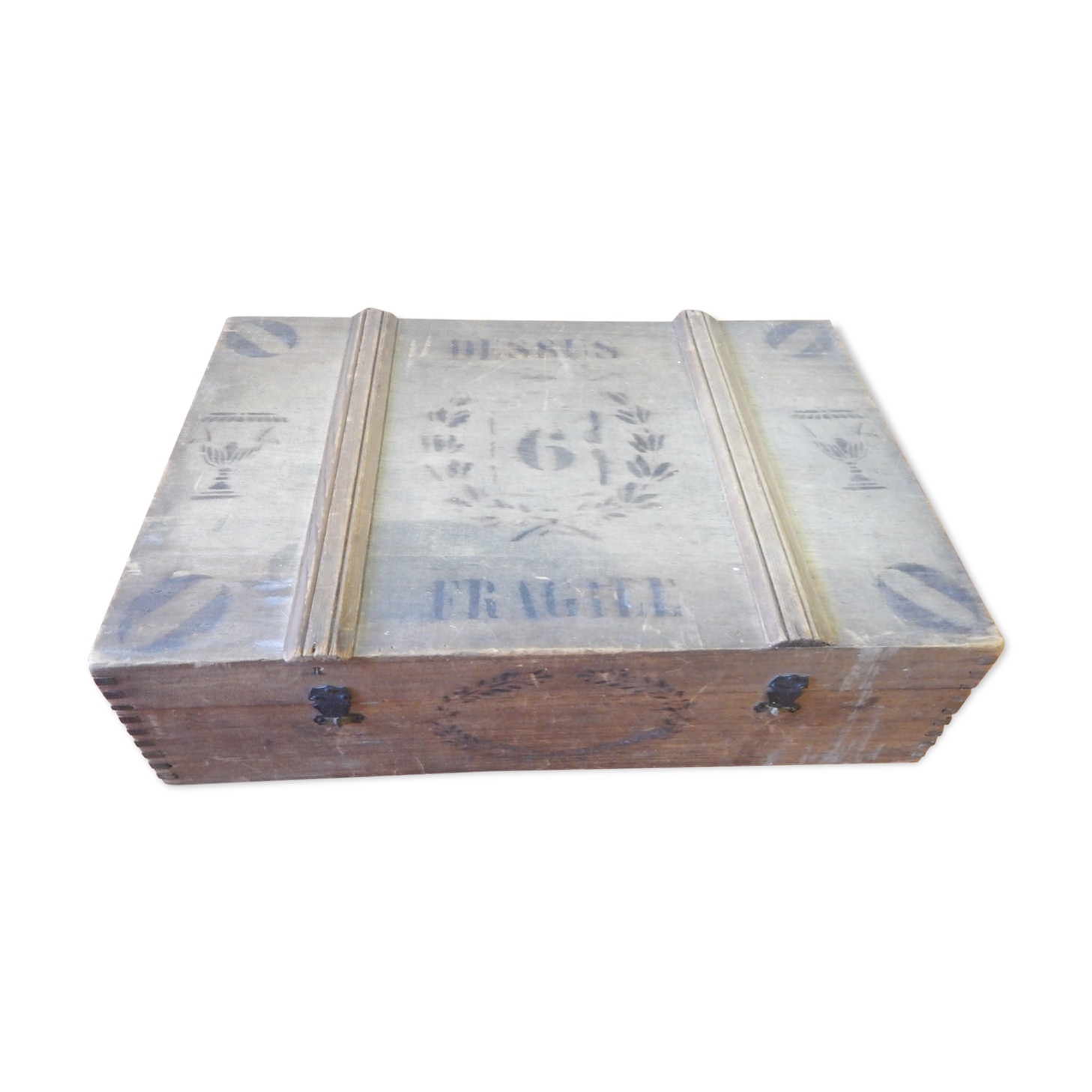 Old box wooden Tenon mortise 1960s