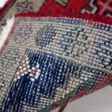 Tapis vintage du Moyen-Orient Hamadan fait main en laine – 38 x 59 cm