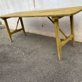 Wooden brasserie table