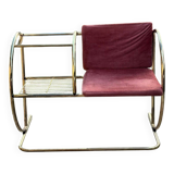 Vintage brass bench, 1960s