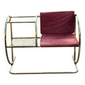 Banc vintage en laiton, années 1960