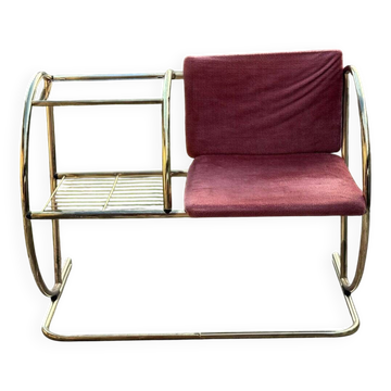 Banc vintage en laiton, années 1960