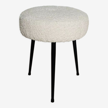 Tabouret blanc, année 60/70