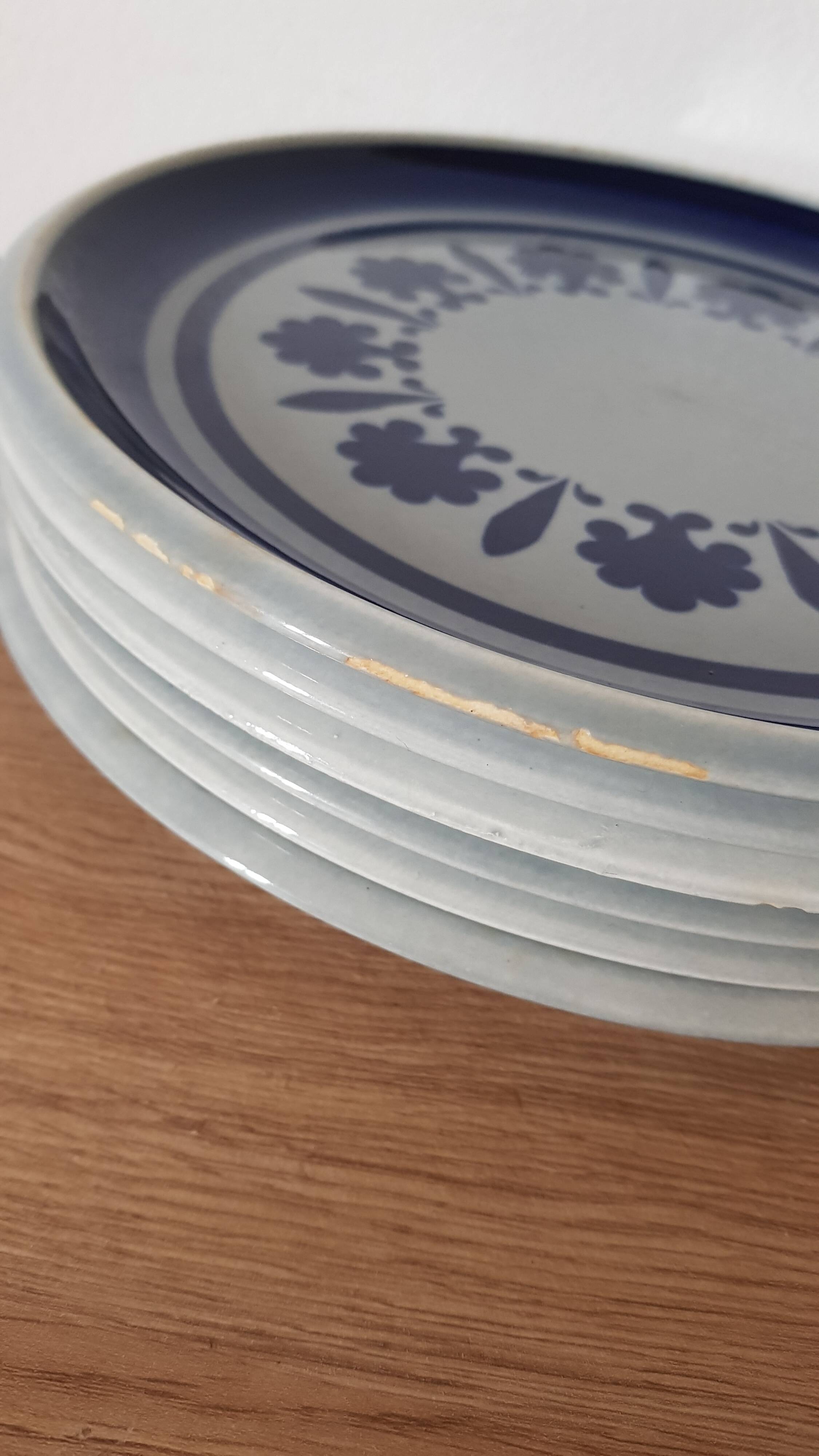 6 Assiettes plates BOCH-Belgium - Baltic