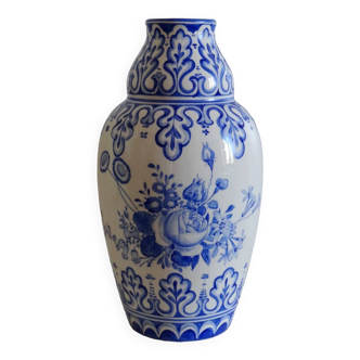 Grand vase faïence décoré main Odyv