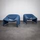 Pair of F598 Groovy chairs by Pierre Paulin for Artifort, Netherlands, 1970s
