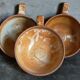Three vintage marais sandstone bowls