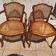 Set of 2 cane chairs in Louis XIV style