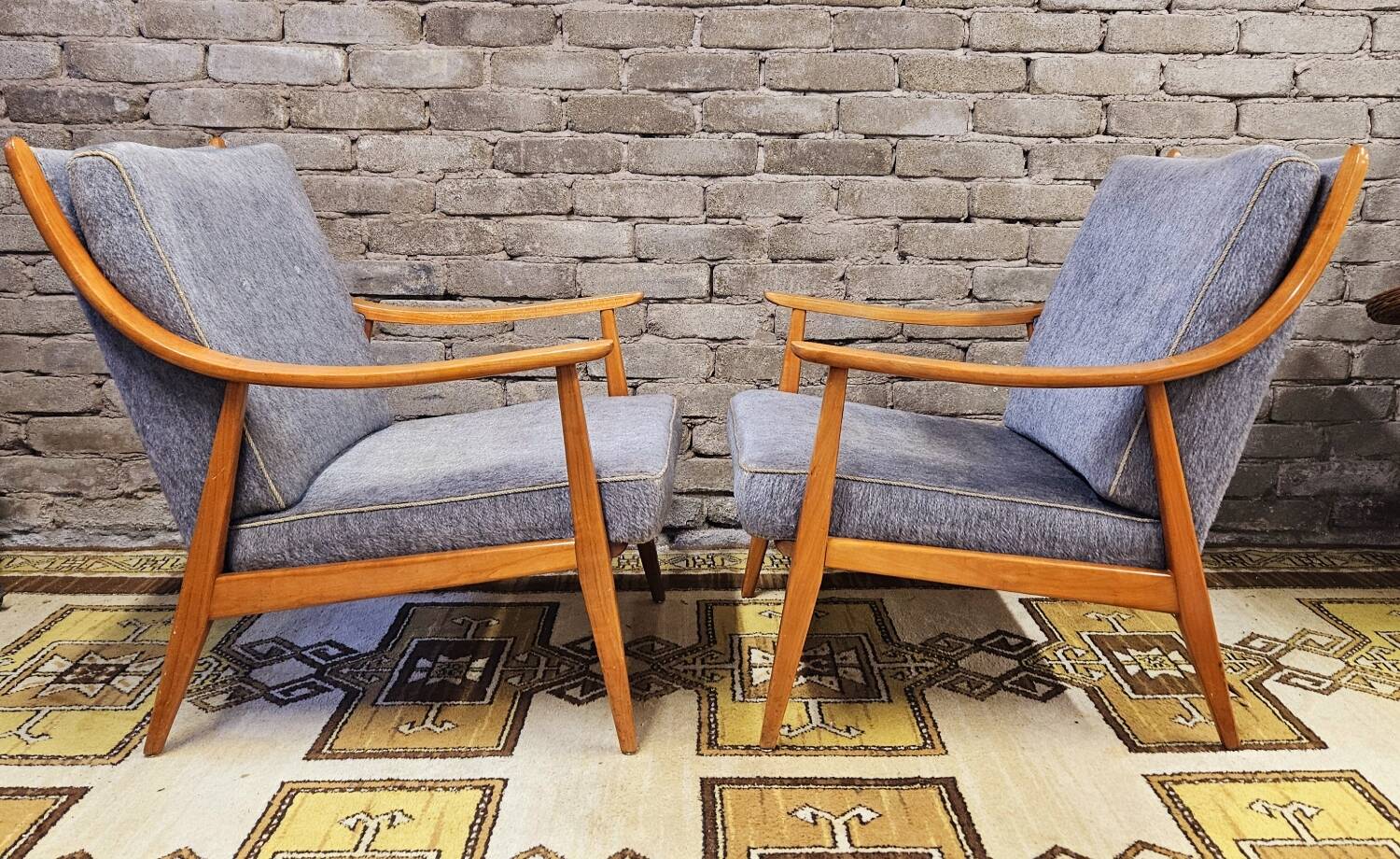 Pair of Scandinavian armchairs, 1960