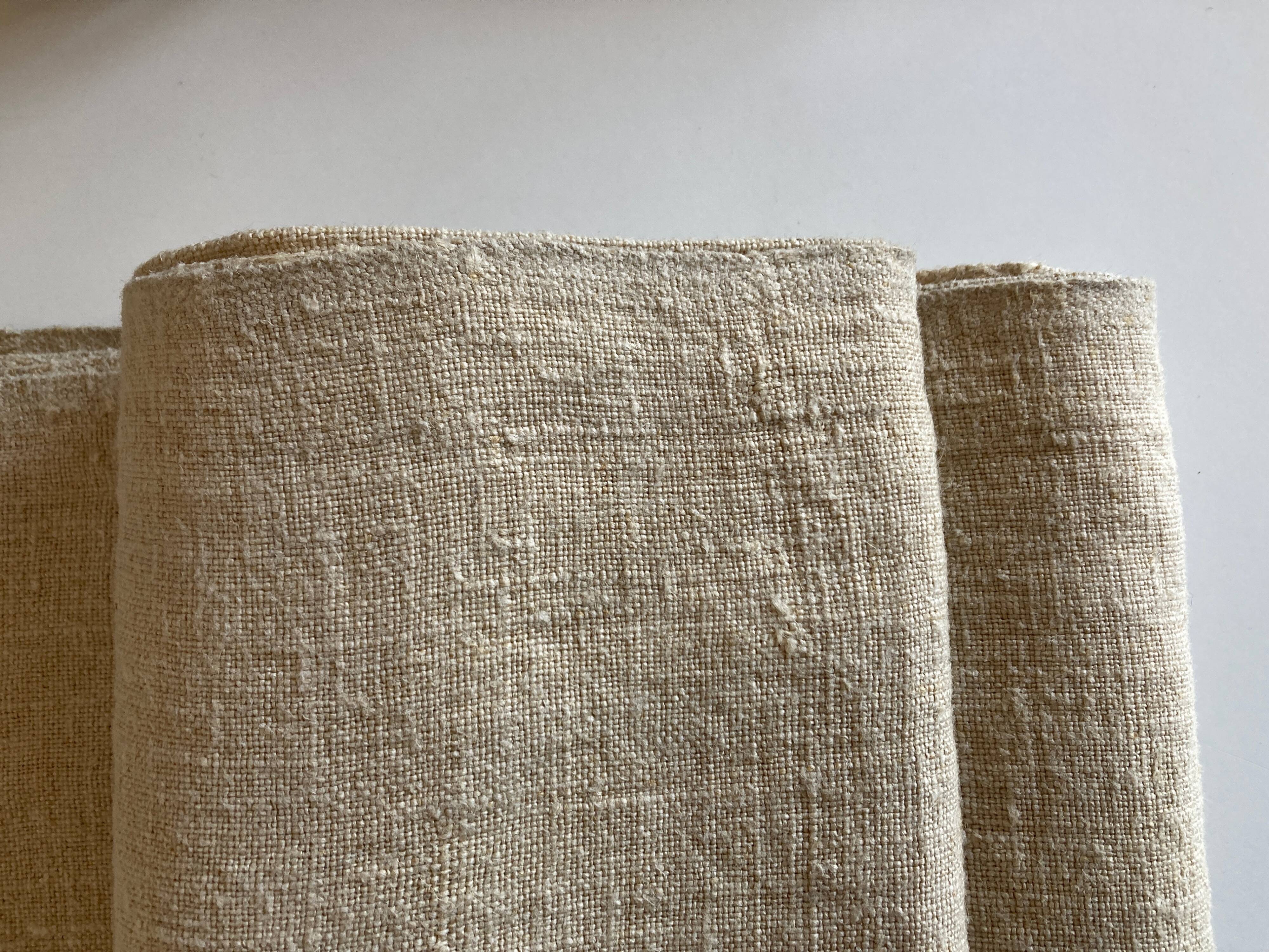 Piece of raw hemp 19th century, reserve linen length 160cm