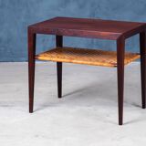 Side table in rosewood by Severin Hansen for Haslev, 1950s