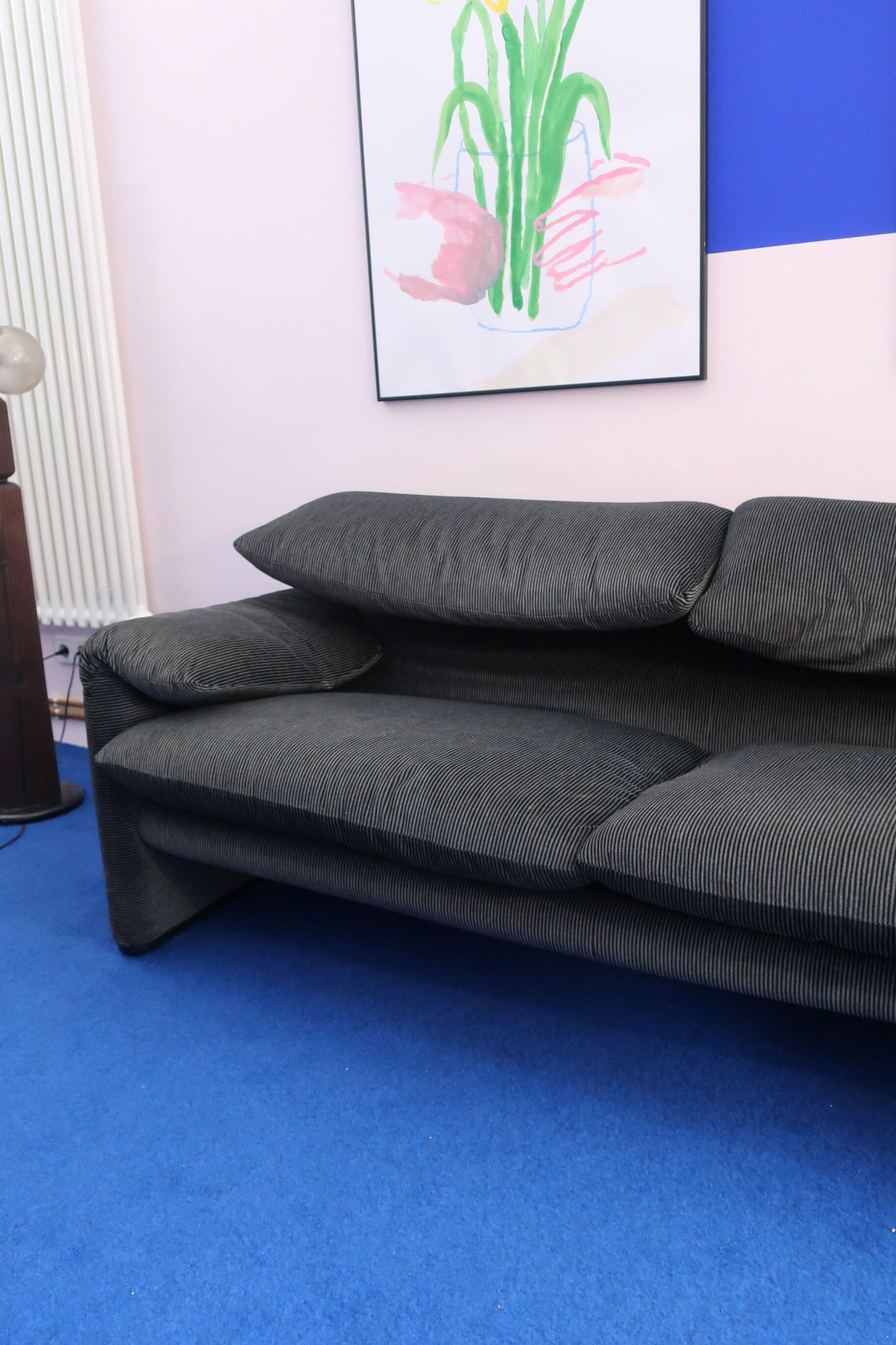Maralunga sofa 2 seats Cassina edition 80s/90s