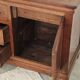Antique solid wood workbench, dough cabinet from the 18th century.
